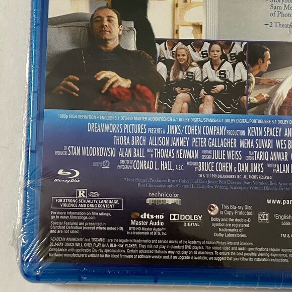 American Beauty Blu Ray Disc Sapphire Kevin Spacey Annette Bening New Sealed R - Picture 6 of 8